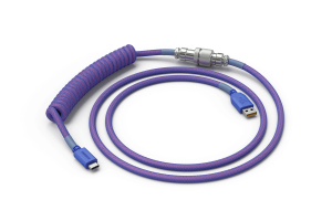 Glorious PC Gaming Race Coiled Cable USB-C to USB-A Purple (GLO-CBL-COIL-NEBULA)
