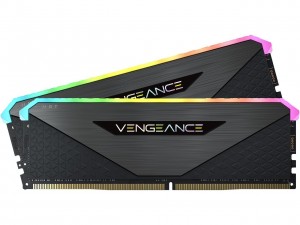 Corsair VENGEANCE RGB RT 32GB (2x16GB) DDR4 DRAM 3600MHz CL16 - Black (CMN32GX4M2Z3600C16)