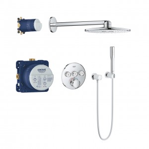 Grohe SmartControl ar Apaļu Galvu Dušas Kompl. Iebūv. (34705000)