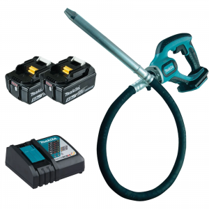 Makita DVR450RTE 18V 2x5Ah Betona Dziļumvibrators