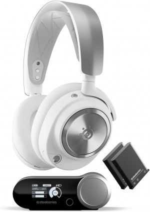 SteelSeries Arctis Nova Pro Wireless Headset (White) + GameDAC PC/PS4/PS5