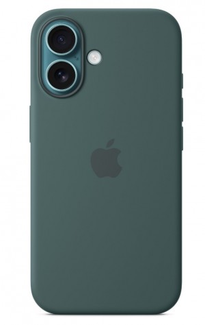 Apple iPhone 16 Silicone Case with MagSafe Lake Green MYY83
