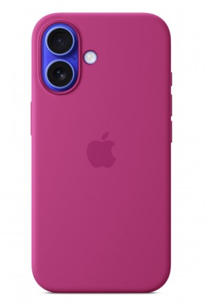 Apple iPhone 16 Silicone Case with MagSafe Fuchsia MYY53