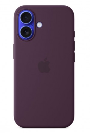 Apple iPhone 16 Silicone Case with MagSafe Plum MYY43
