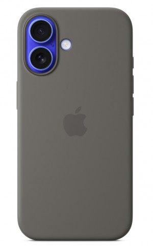 Apple iPhone 16 Silicone Case with MagSafe Stone Gray MYY33