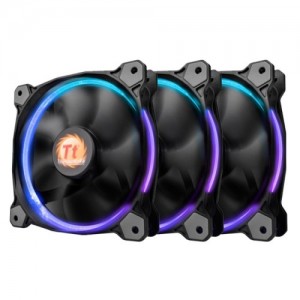 Thermaltake Riing 14 LED RGB Colors Fan (3 Fan Pack) (CL-F043-PL14SW-B)