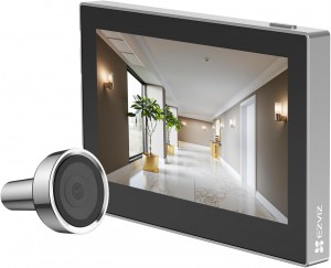 Ezviz CP2 Wire-Free Peephole Door Viewer Gudrā Wi-Fi Durvju Actiņa Silver