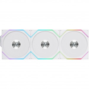 Lian Li UNI FAN TL Wireless Fans, ARGB, PWM, 3-Pack – 120 mm, White (12TL1W3W)