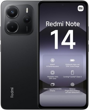 Xiaomi Redmi Note 14 4G 8GB RAM 256GB Midnight Black