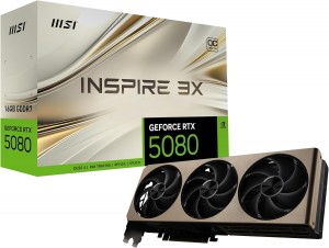 MSI GeForce RTX 5080 16G Inspire 3X OC - 16GB GDDR7