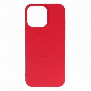 Hurtel Liquid Silicone Case MagSafe for iPhone 16 Pro Red