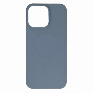 Hurtel Liquid Silicone Case MagSafe for iPhone 16 Pro Light Gray