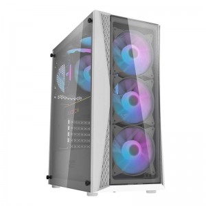 Darkflash DK352 Plus computer case (black and white) + 4 ARGB fans