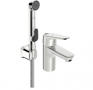 Oras Vega Eko Izlietnes Jaucējkrāns ar Bidetta Rokas Dušu Hroms (1812FG)