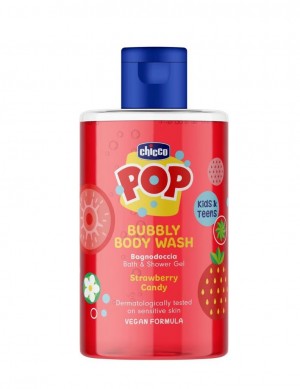 Chicco Bubbly Body Wash Strawberry Candy 300ml (12370000000)
