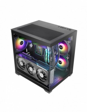 Case MARS MC-VIEW3 BLACK mATX 3xARGB
