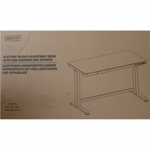 SALE OUT. Electric Height Adjustable Desk | 72 - 121 cm | Maximum load weight 50 kg | Metal | White | 24 month(s) | DAMAGED PACKAGING, DEMO