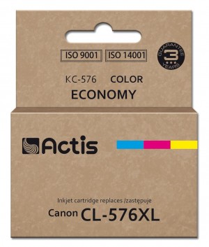 Actis KC-576 Canon printer ink, replacement Canon CL-576XL; Supreme; 15 ml; colour: cyan, yellow, magenta