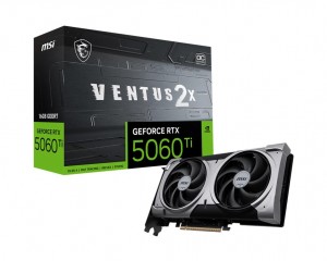 Graphics Card|MSI|NVIDIA GeForce RTX 5060 Ti|16 GB|GDDR7|128 bit|PCIE 5.0 16x|Dual Slot Fansink|5060TI16GVENTUS2XOCPLUS
