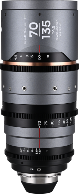 Laowa Sunlight 70-135mm T4.5 2x FF Anamorphic Zoom (Amber) Arri PL