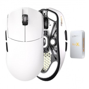 LAMZU Maya X Wireless Optical Gaming Mouse | 30000 DPI | 8K Compatible | White