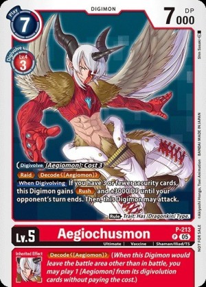 Digimon Card Game - Aegiochusmon (P-213) Promo Card