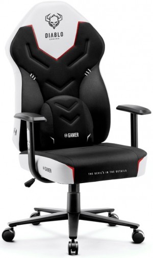 Diablo  X-Gamer Normal Size Gaming Chair | Snow white