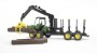 Bruder John Deere 1210E Forwarder with 4 Trunks and Grab (02133)