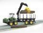 Bruder John Deere 1210E Forwarder with 4 Trunks and Grab (02133)