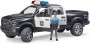 Bruder RAM 2500 police pick-up truck with police officer (02505)