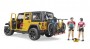 Bruder Jeep Wrangler Rubicon w. mountain bike and cyclist (02543)