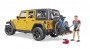 Bruder Jeep Wrangler Rubicon w. mountain bike and cyclist (02543)