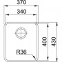 Franke Virtuves Izlietne Aton ANX 110-34 37x43 (122.0336.885)