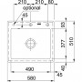 Franke MTK 610-58 58x51 Onyx (124.0335.851)