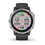 Garmin fenix 6S - Silver with Black Band - Standard (010-02159-01)