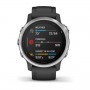 Garmin fenix 6S - Silver with Black Band - Standard (010-02159-01)