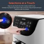 Cosori Air Fryer 5.5L XXL 1700W White with Digital LED Touch Screen 11 Programmes (CP158-AF)