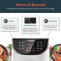 Cosori Air Fryer 5.5L XXL 1700W White with Digital LED Touch Screen 11 Programmes (CP158-AF)