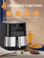 Innsky Hot Air Fryer 5.5 litre XXL Stainless Steel