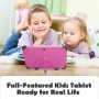 CWOWDEFU Childrens Tablet 8 Inch Android 11 HD Display WiFi 32GB ROM Pink