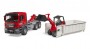 Bruder MAN TGS Truck with Roll-Off-Container and Schäffer Compact loader (03767)