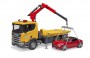 Bruder Scania Super 560R Tow truck with Light & Sound Module and Bruder Roadster (03552)