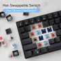 ROYAL KLUDGE RK100 Black, Brown Switch, US (RK100-B-B)