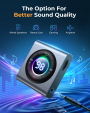 Joyroom Bluetooth AUX transmitter (transmitter / receiver) for car, TV gray (JR-CB2)