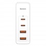 Baseus GaN2 Pro fast wall charger 100W USB / USB Typ C Quick Charge 4+ Power Delivery white (CCGAN2P-L02)