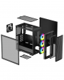 DeepCool MID TOWER CASE CK560 Side window, Black, Mid-Tower (R-CK560-BKAAE4-G-1)