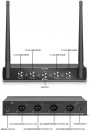 D-Debra Audio AU400 Pro UHF Wireless Karaoke/Microphone System