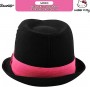 SANRIO Hello Kitty Cotton Fedora or Cadet Fun Character Hat with Satin Applique, Little Girls, Age 4-7 (Bērnu Cepure) HKF33926TG