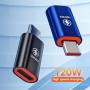 Veger Max 120W PD IOS Lightning Female To Type-C Male Connector Fast PD Charging Adaptor Converter (Black)