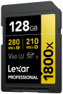 Lexar Professional 1800x SDXC 128GB U3 (V60) UHS-II R280/W210 (LSD1800128G-BNNNG)